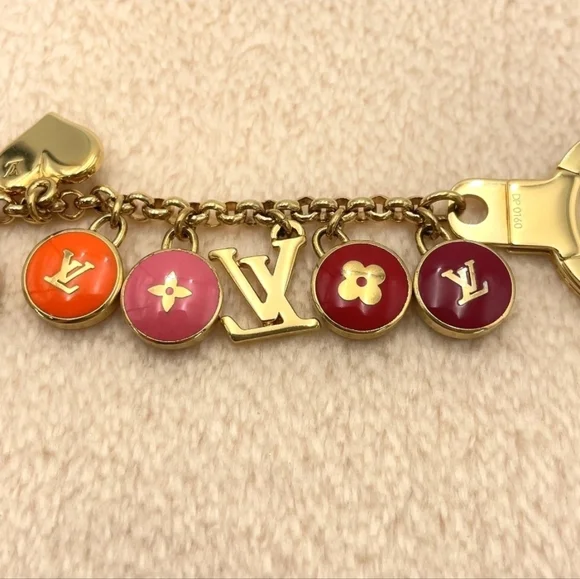 Auth Louis Vuitton M65911 Porte Crecienne Bastille GD Key Chain W/Box - Picture 11 of 14